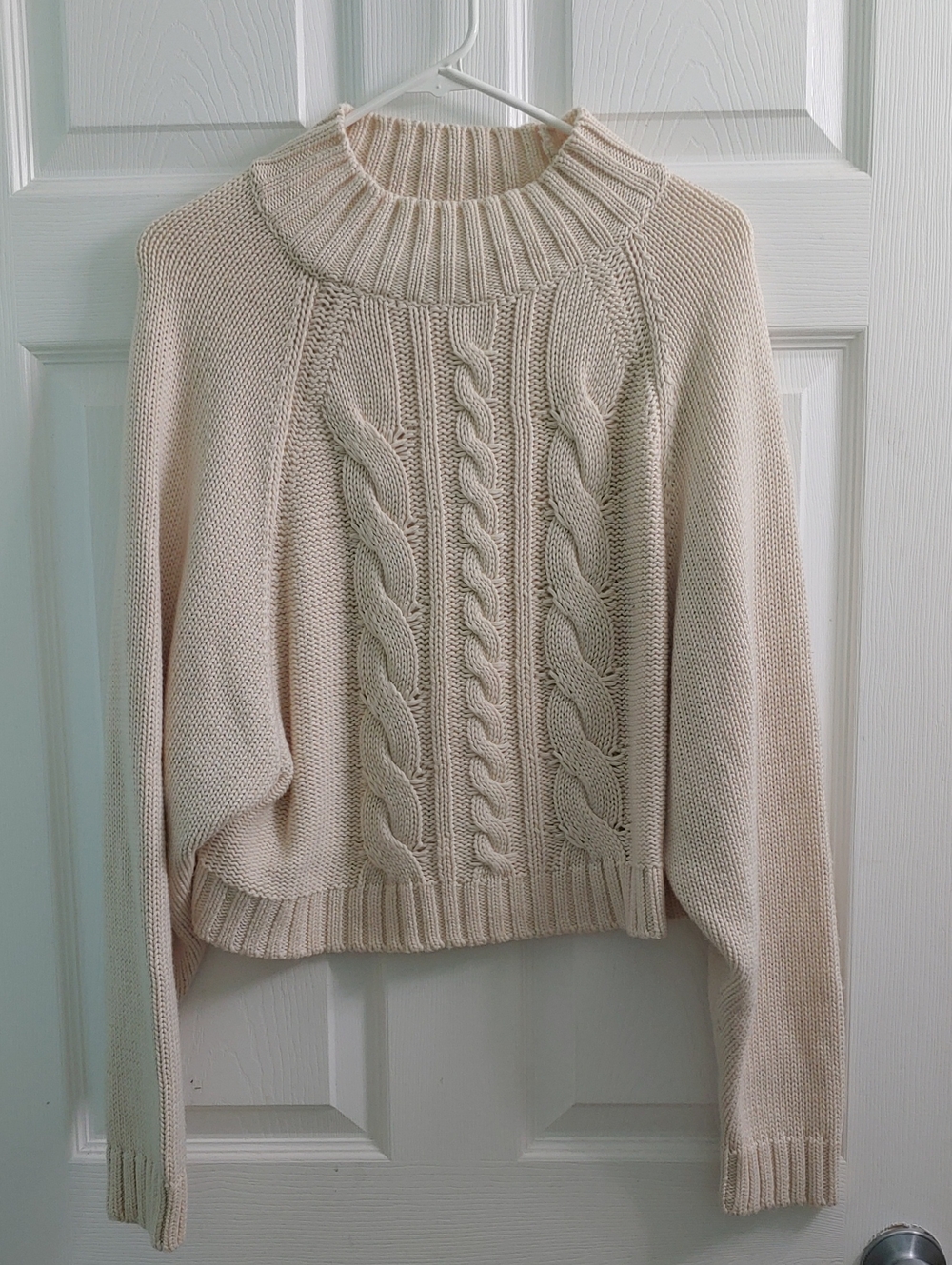 Billa Bong X The Salty Blonde Fisherman Sweater Chunky Cable Knit Cream Size M